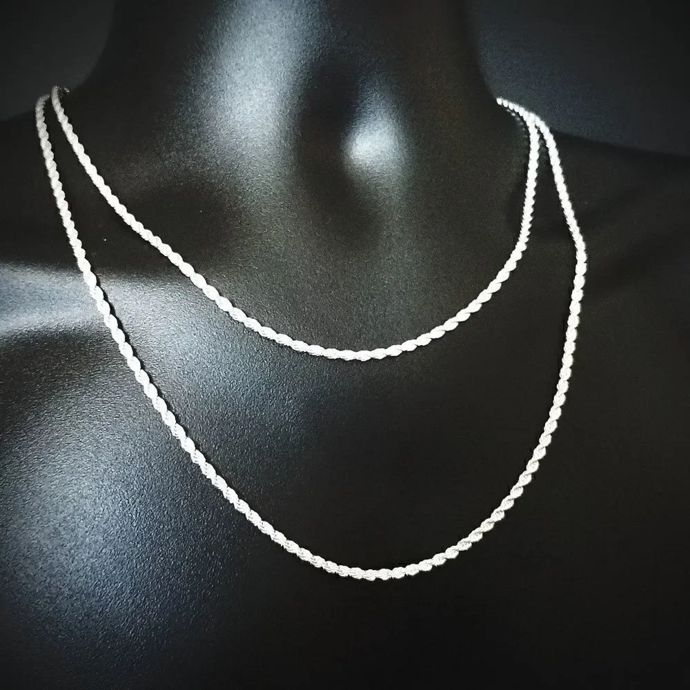 Stainless Steel Rope Necklace Set